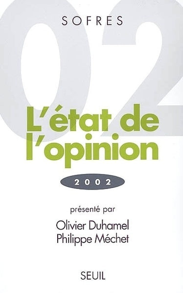 Sofres : l'Etat de l'opinion - 2002