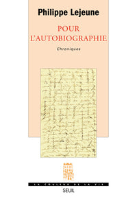 Pour l'autobiographie