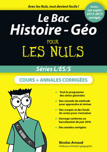 Bac Histoire-Géographie pour les Nuls