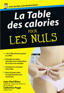 Table des calories Poche Pour les Nuls