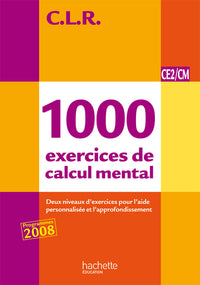 1000 exercices de calcul mental CE2/CM - livre du maître