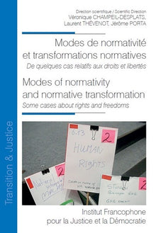 Modes de normativité et transformations normatives