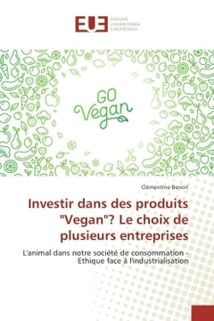 Investir dans des produits vegan