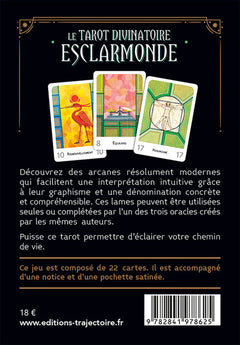 Tarot divinatoire Esclarmonde - Coffret - Les 22 arcanes majeurs & la notice