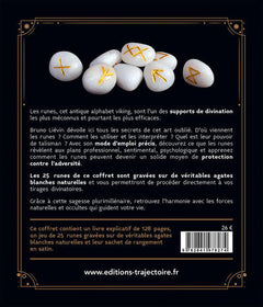 Les runes - Le livre & 25 runes en agate - Coffret