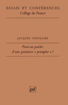 Peut-on parler d'une peinture « pompier » ?