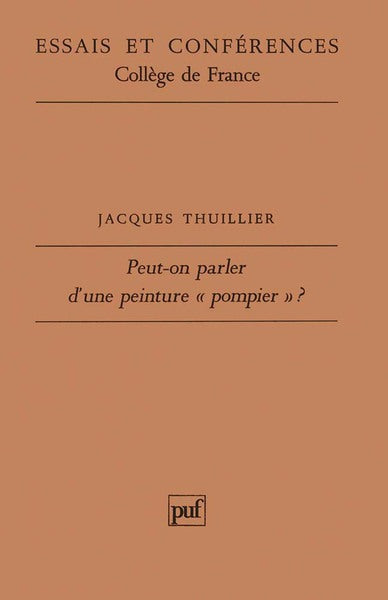 Peut-on parler d'une peinture « pompier » ?