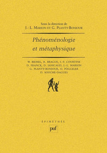Phénoménologie et métaphysique