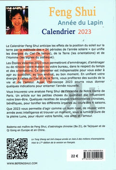 Calendrier Agenda Feng Shui 2023 - Année du Lapin