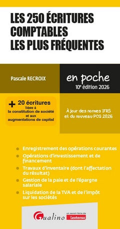 Les 250 écritures comptables les plus fréquentes