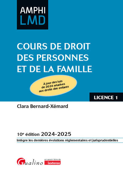 Cours de droit des personnes et de la famille