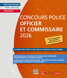 Concours Police Officier et Commissaire 2026