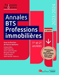 Annales BTS - Professions immobilières