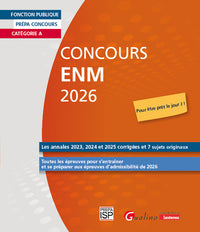 Concours ENM 2026