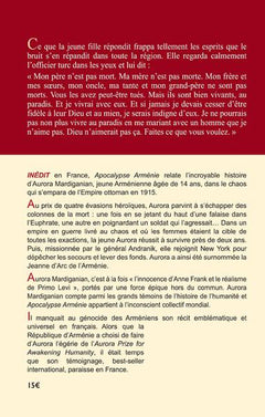 Apocalypse Arménie - L’incroyable histoire d’une jeune rescapée  des grands massacres