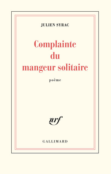 Complainte du mangeur solitaire
