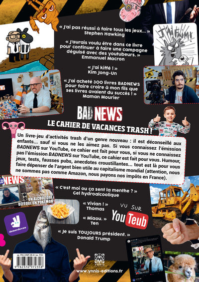 BADNEWS, le cahier de vacances trash