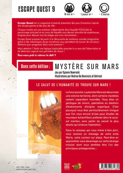 Escape Quest Mystère sur Mars