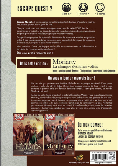 Moriarty, la clinique des âmes volées