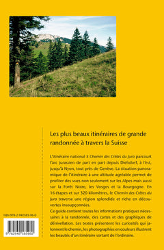 La Suisse à pied - Chemin des Crêtes du Jura (2ème édition)