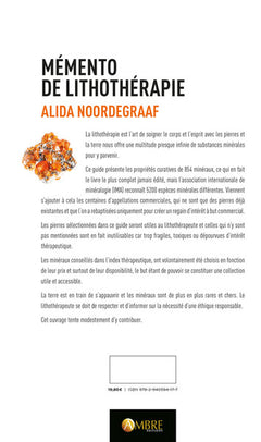 Mémento de lithothérapie - Plus de 850 minéraux et index thérapeutique de 400 troubles