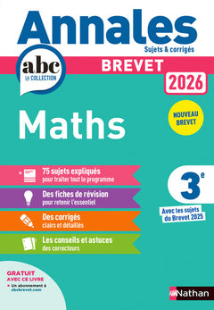 Annales Brevet 2026 Maths - Corrigé