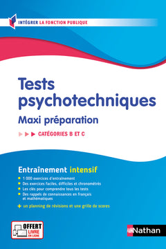 Tests psychotechniques - Maxi préparation - Concours de catégories B et C