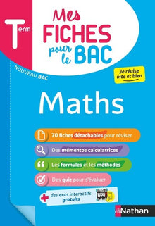 Mes fiches pour le BAC Mathématiques Terminale