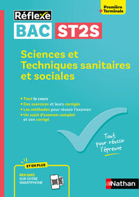 Guide Bac ST2S - Spécialité Sciences et Techniques Sanitaires et Sociales 1re/ Tle - Réflexe N° 8