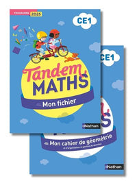 Tandem - Maths CE1 - Fichier de l'élève + Cahier de géométrie - Programme 2025