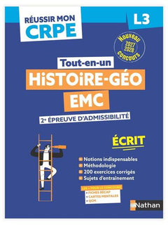 Réussir mon CRPE Histoire-Géo EMC 2e épreuve d'admissibilité L3 écrit 2027