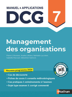 Management des organisations - DCG - Épreuve 7 - Manuel et applications - 2026