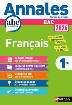 Annales Bac Français 2026