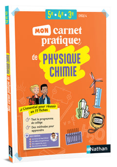 Mon carnet de Physique-Chimie 5e/4e/3e - 2026