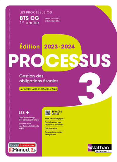 Processus 3 - BTS CG 1ère année - Gestion des Obligations Fiscales