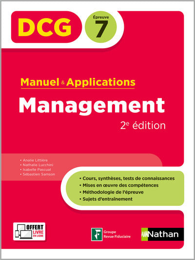 DCG - Epreuve 7 - Manuel et applications Management