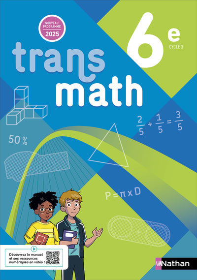 Transmath Mathématiques 6e - Manuel élève