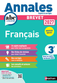 Annales Brevet Français 2027 - Corrigé