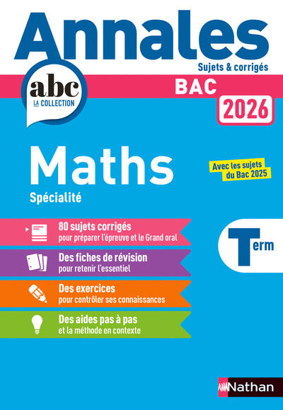 Annales Bac Maths Term. 2026 - Corrigé