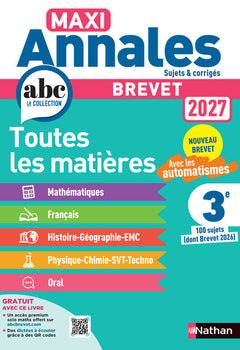 Maxi Annales Brevet 2027 - Corrigé