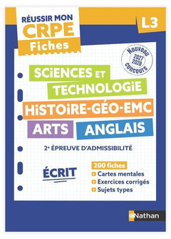 Réussir mon CRPE - 2e épreuve d'admissibilité L3 écrit Fiches 2027