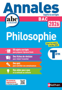 Annales Bac Philosophie 2026