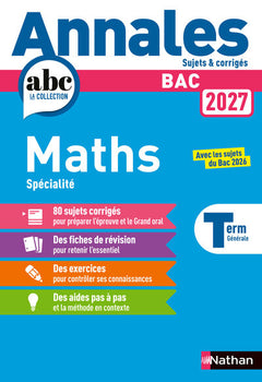 Annales Bac Maths Term. 2027 - Corrigé