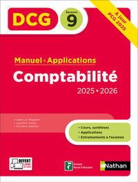 Comptabilité - DCG - Épreuve 9 - Manuel et applications