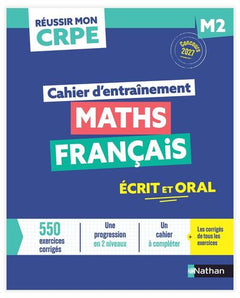 Réussir mon CRPE - Maths Français M2 cahier d'entrainement 2027-2028