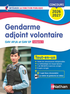 Concours Gendarme adjoint volontaire - Catégorie C 2026/2027