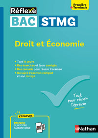 Guide Bac STMG - Spécialité Droit et Économie 1re/ Tle - Réflexe - N° 19