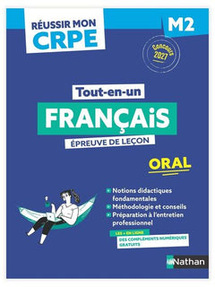 Réussir mon CRPE - Français Admission Concours M2 oral 2027-2028