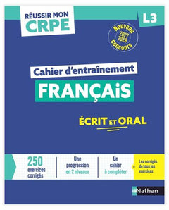 Réussir mon CRPE - Français L3 cahier d'entrainement 2027-2028