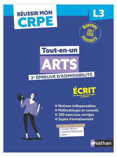 Réussir mon CRPE Arts 2e épreuve d'admissibilité L3 écrit 2027